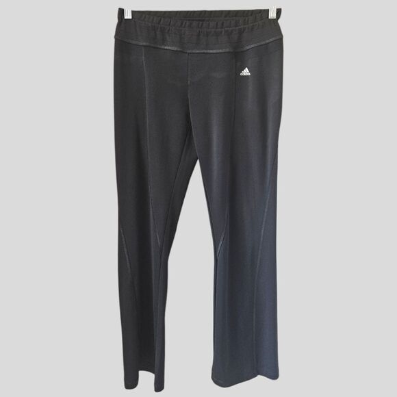 ADIDAS Women's Drawstring off black Workout Pants with Climalite Size M - Picture 2 of 12